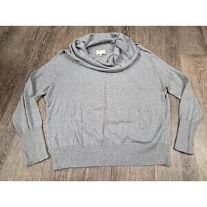 Shae Anthropologie Medium Cowl Neck Gray Pullover Sweater